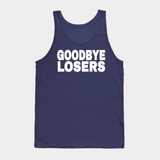 GOODBYE LOSERS - White - Back Tank Top